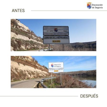 Imagen La Diputación invierte más de 48.000 euros para renovar la señalética de titularidad provincial en su red de carreteras